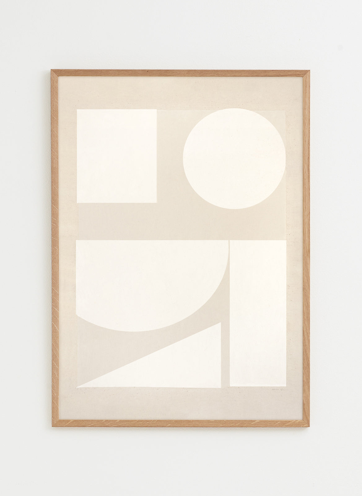 White on white poster made by atelier cph