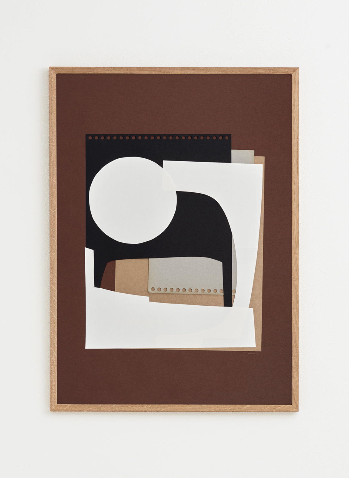 Black, brown and white poster made by atelier cph