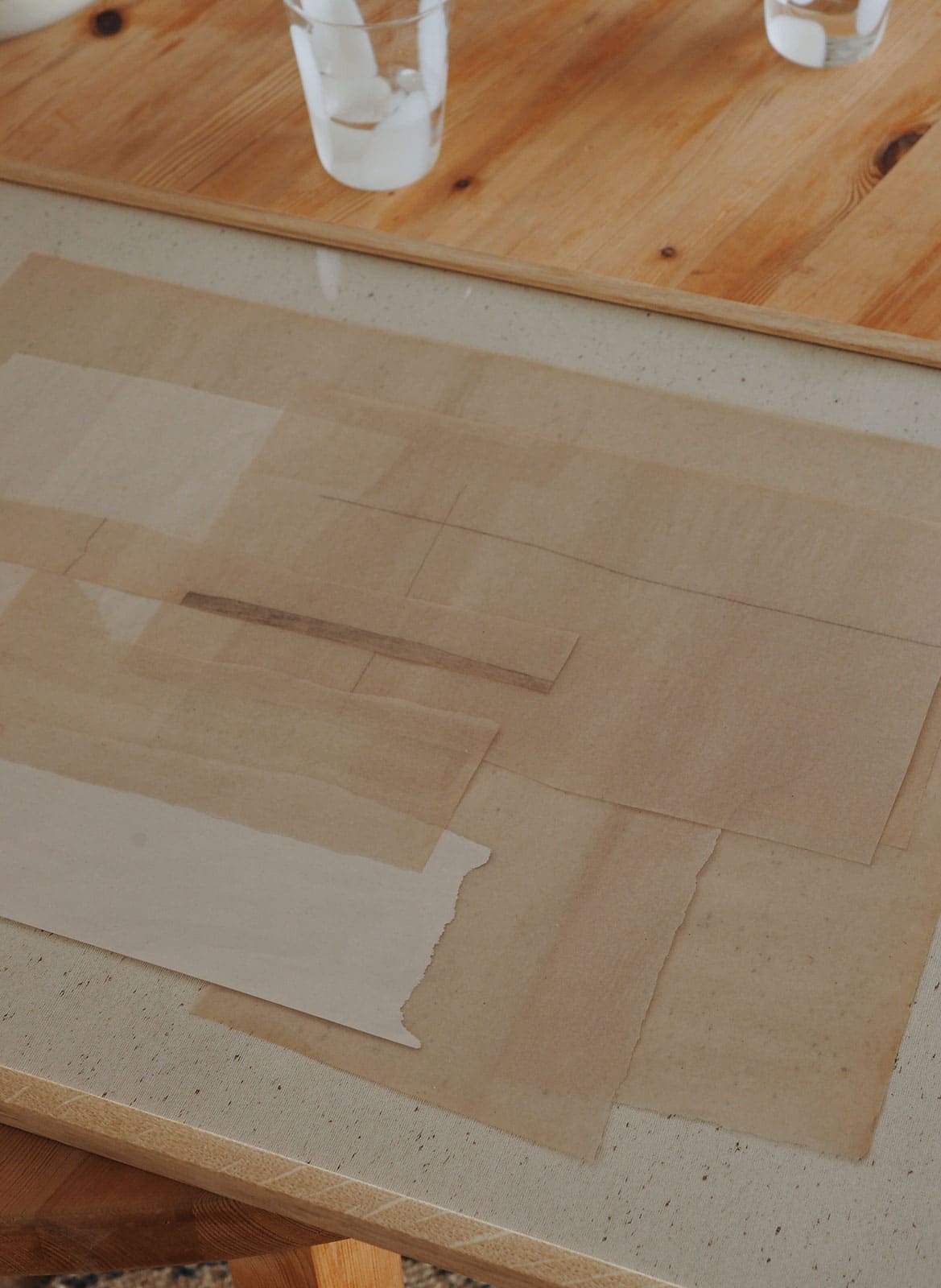 Beige minimalistic poster made by atelier cph