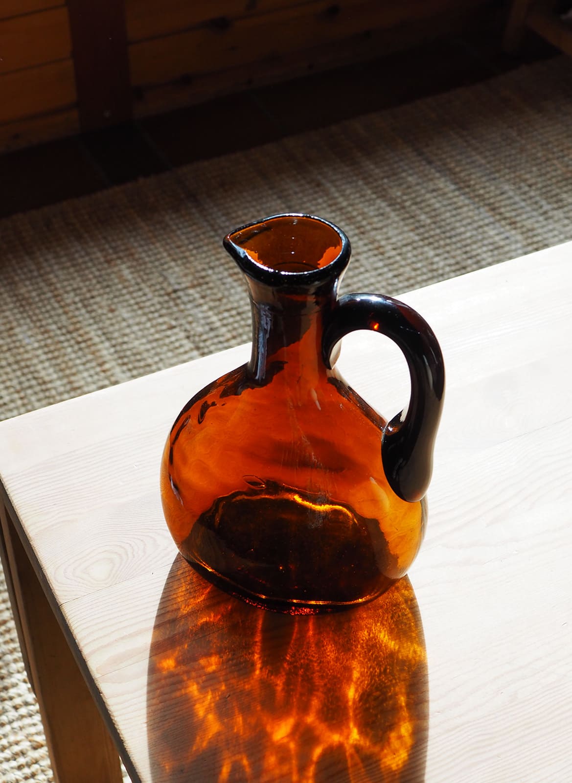 amber glass jug