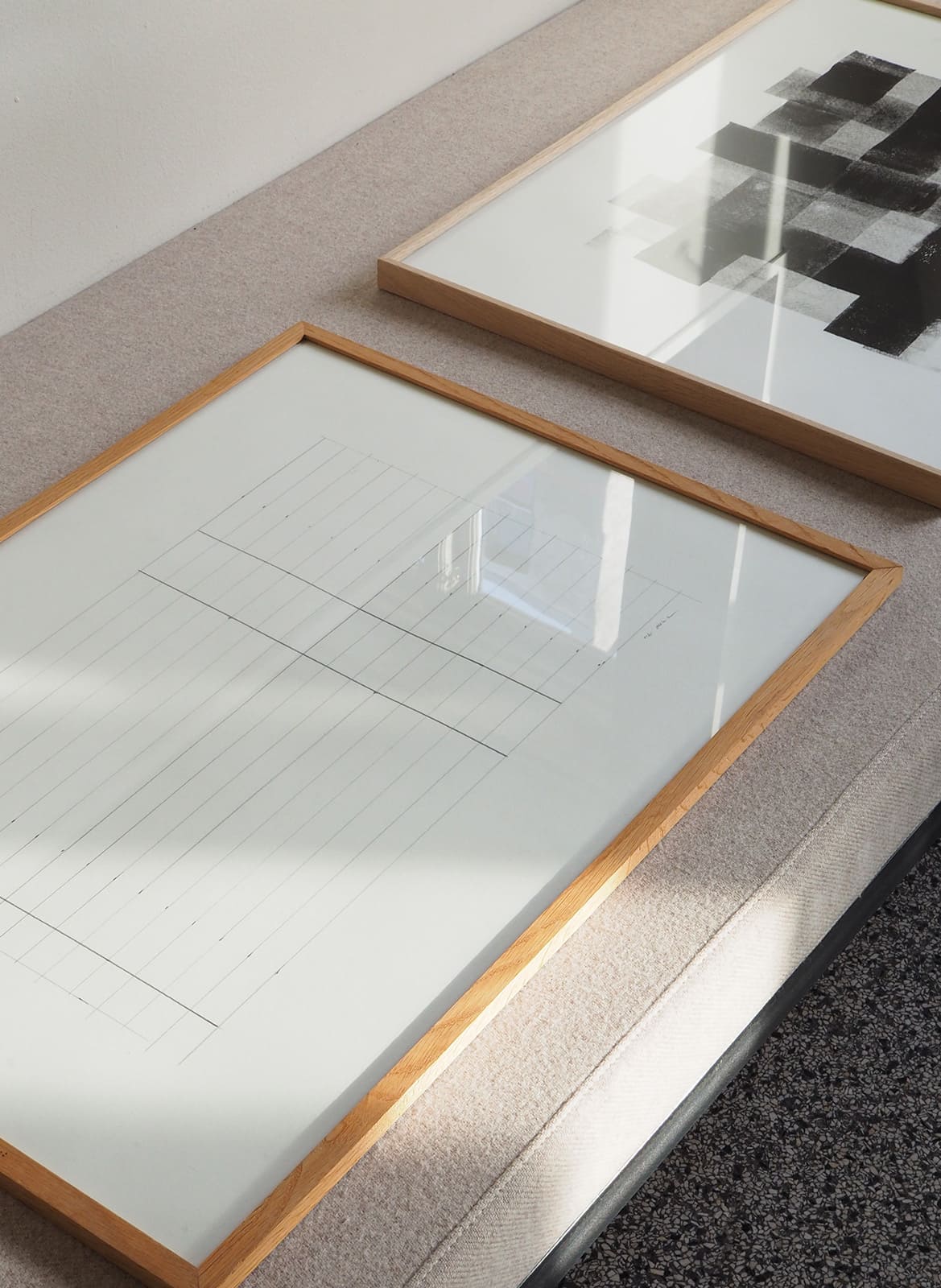 Framed minimalistic line art work, limited edition by Atelier Cph