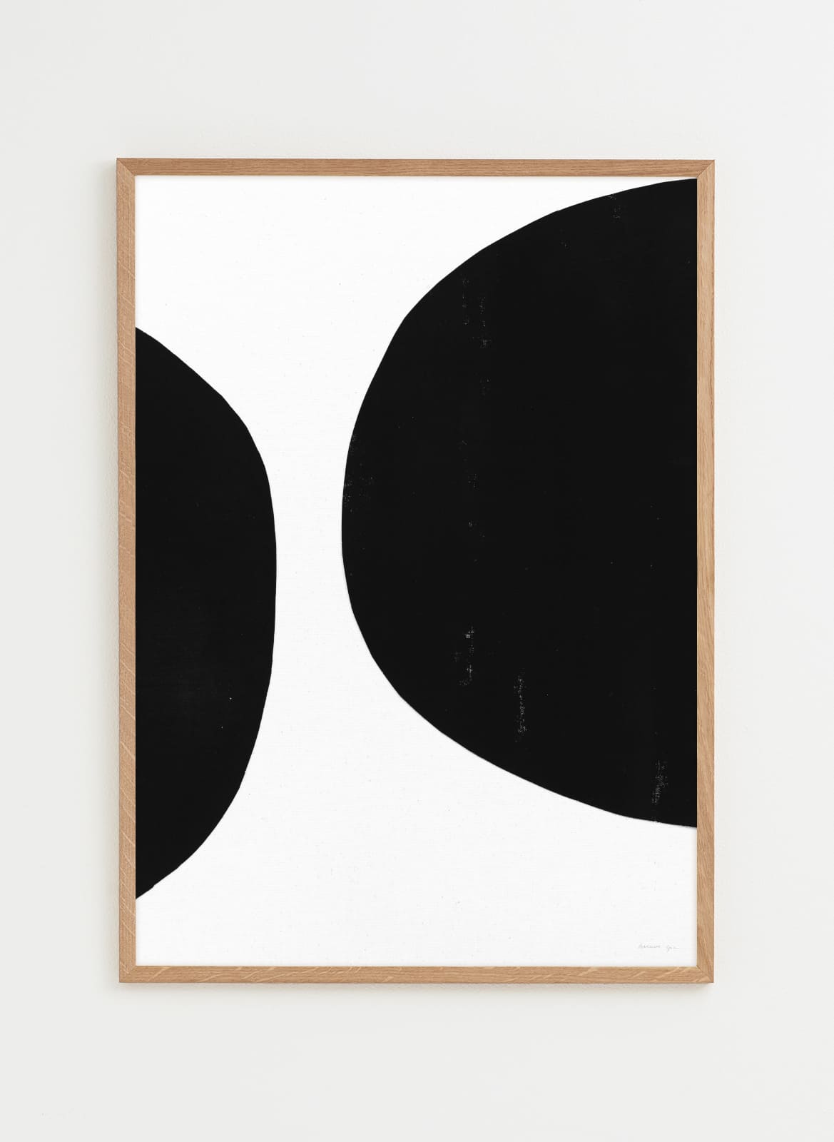  white poster with two black half circle made by atelier cph