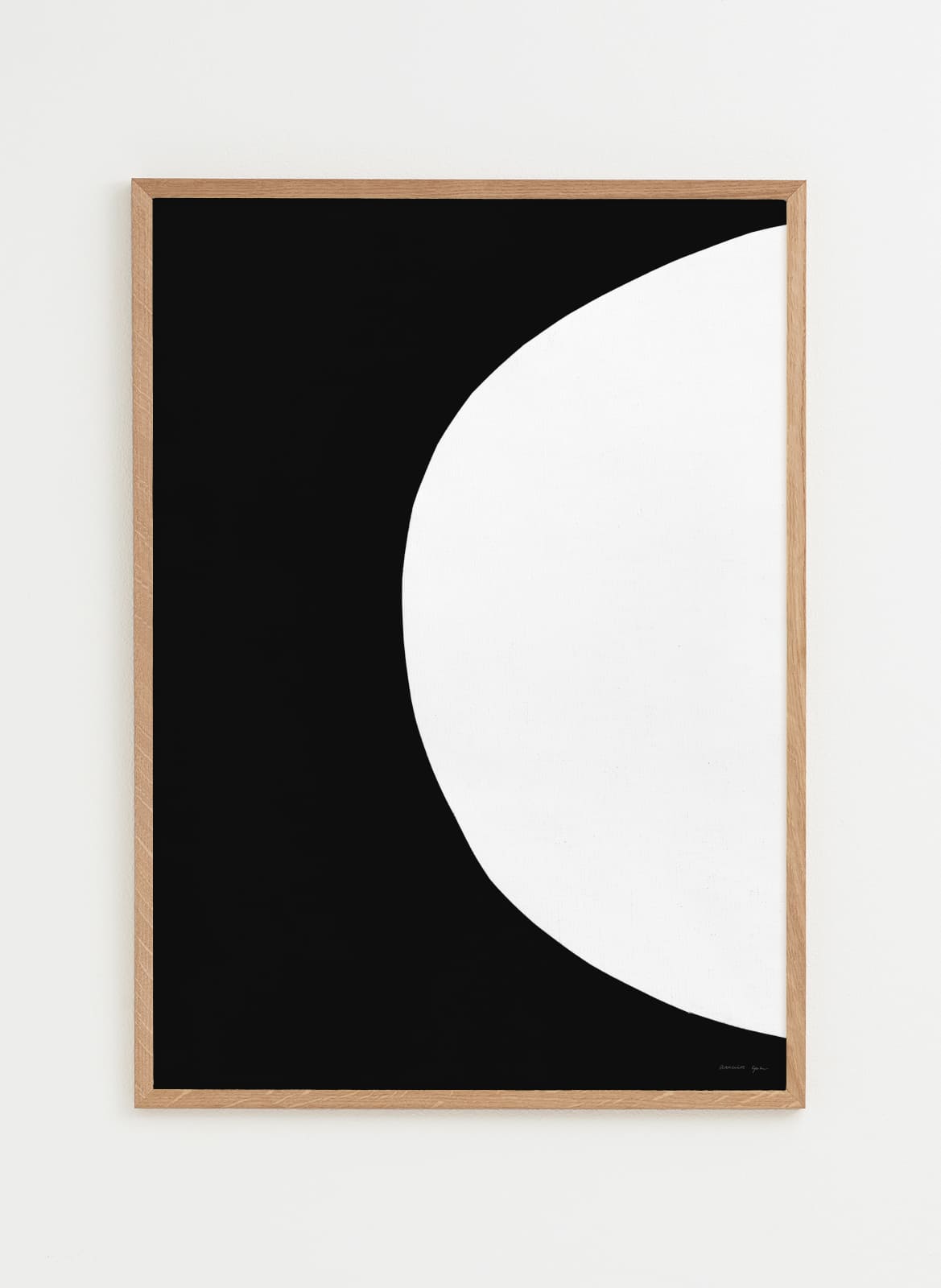 black poster with a white half circle made by atelier cph