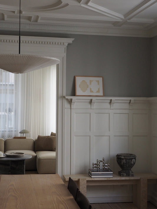 Atelier cph art print in Parisian inspired living room 