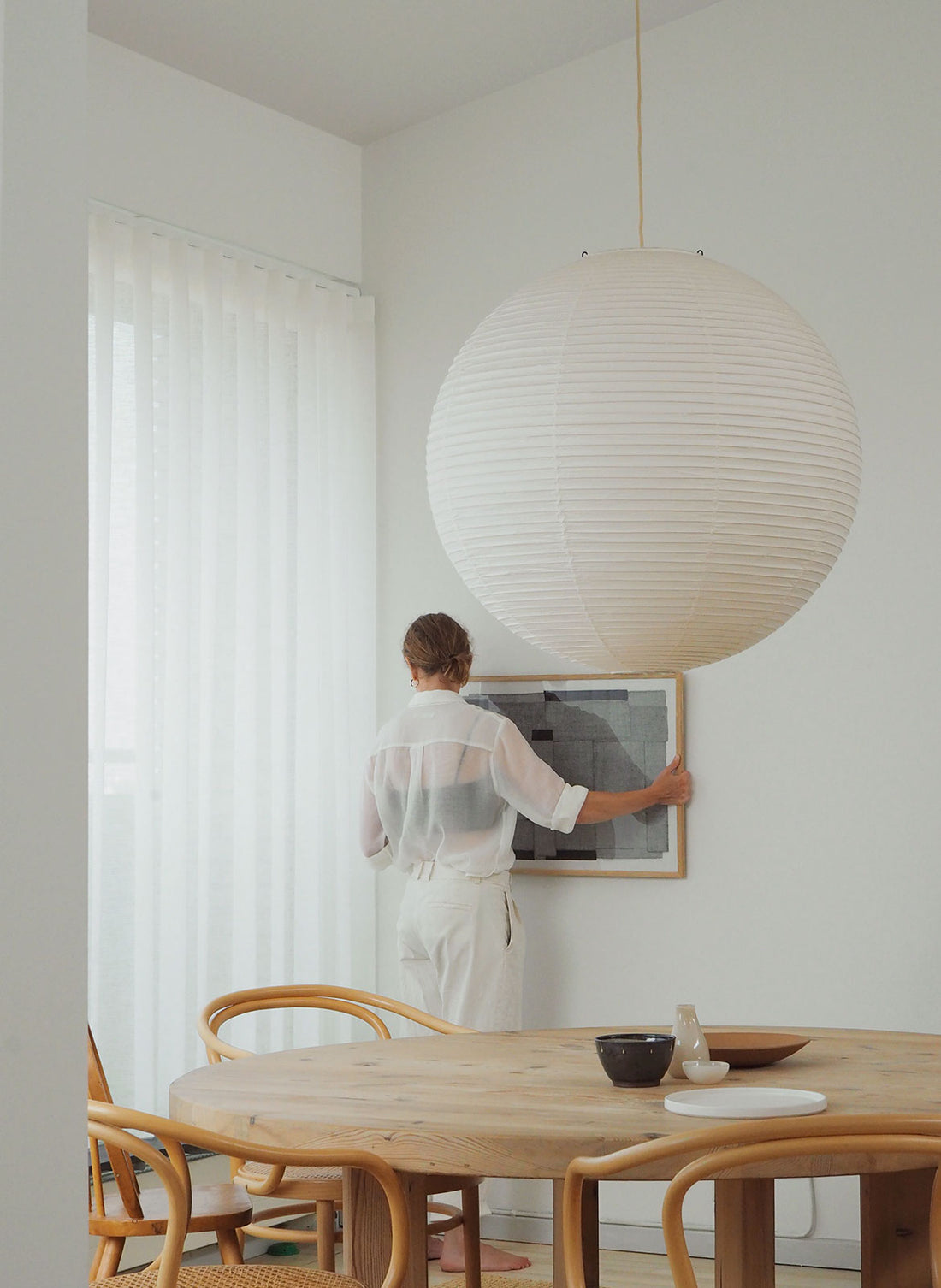 Atelier Cph graphic design art print styled on wall in modern Scandinavian living room