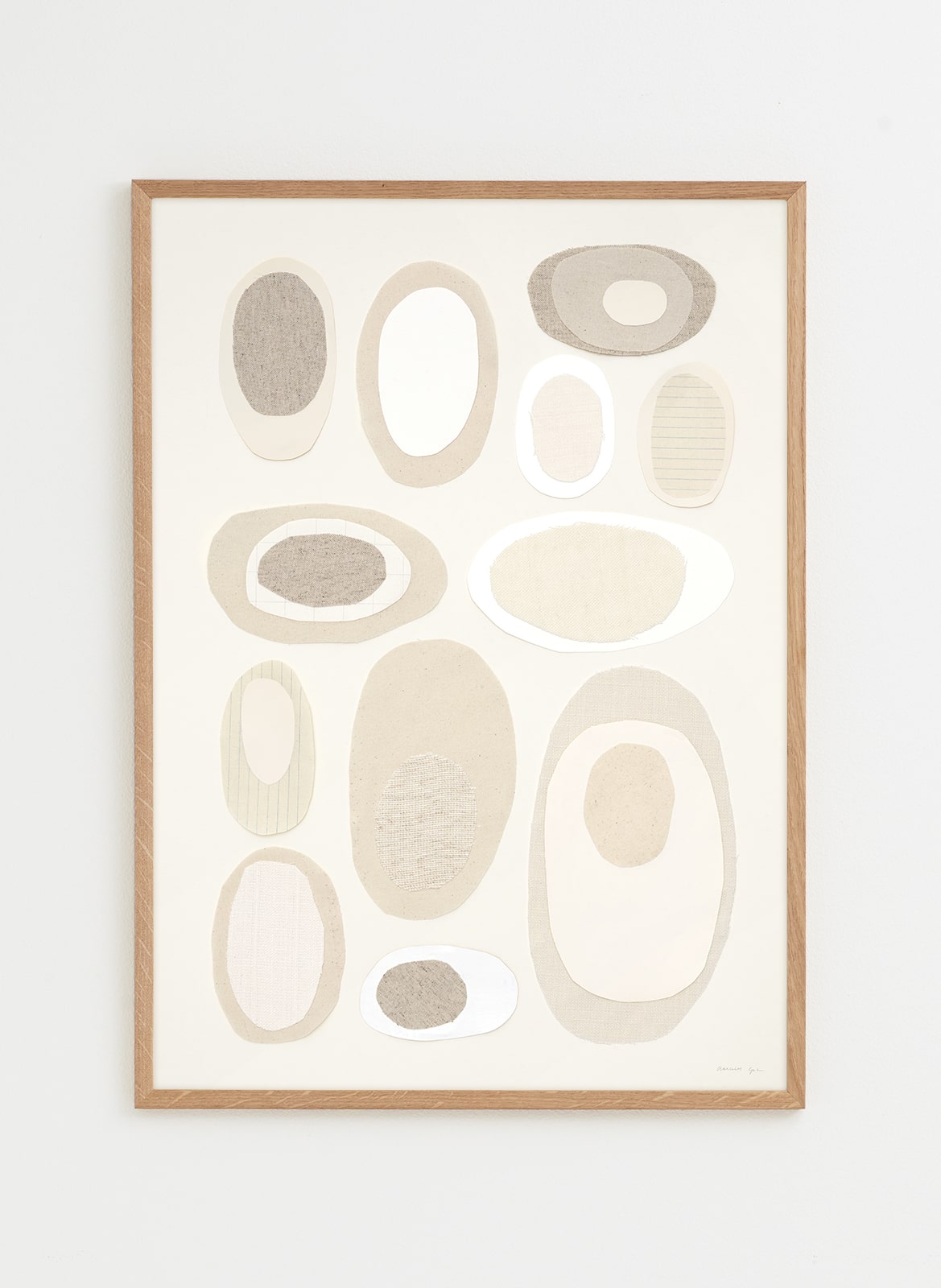 White poster with round forms made by atelier cph