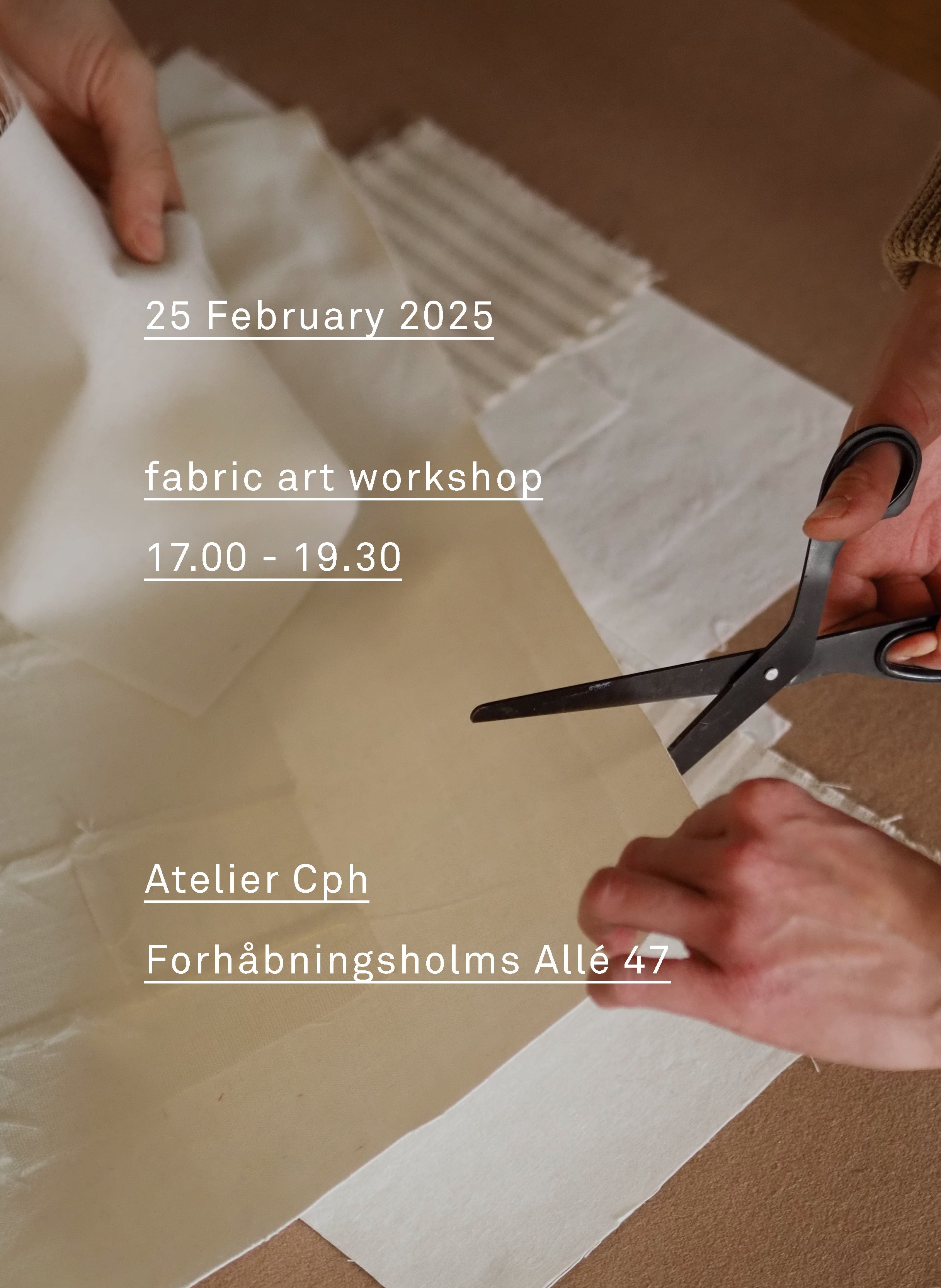 fabric art workshop 25 February 2025