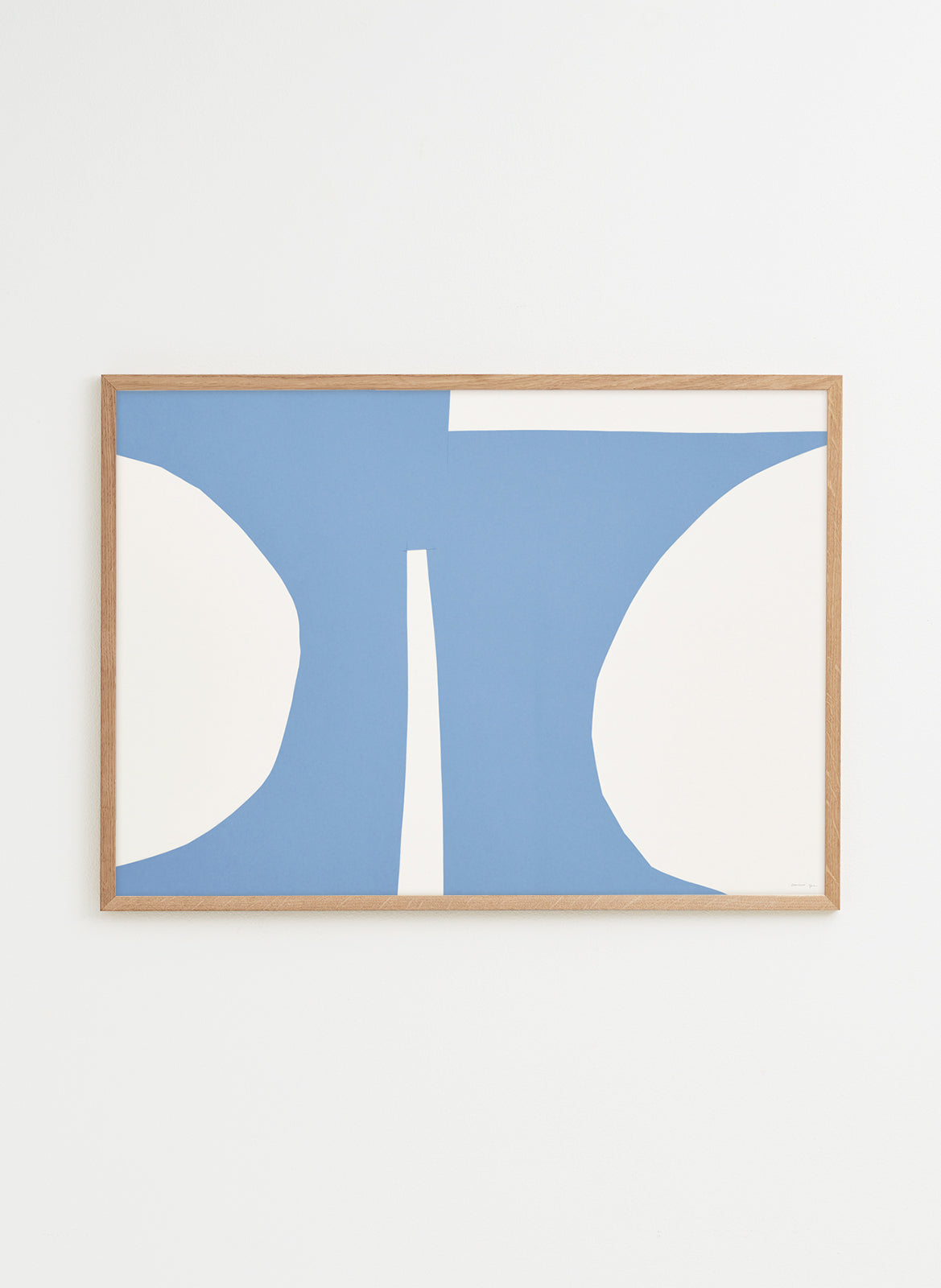 Blue and white poster made by atelier cph