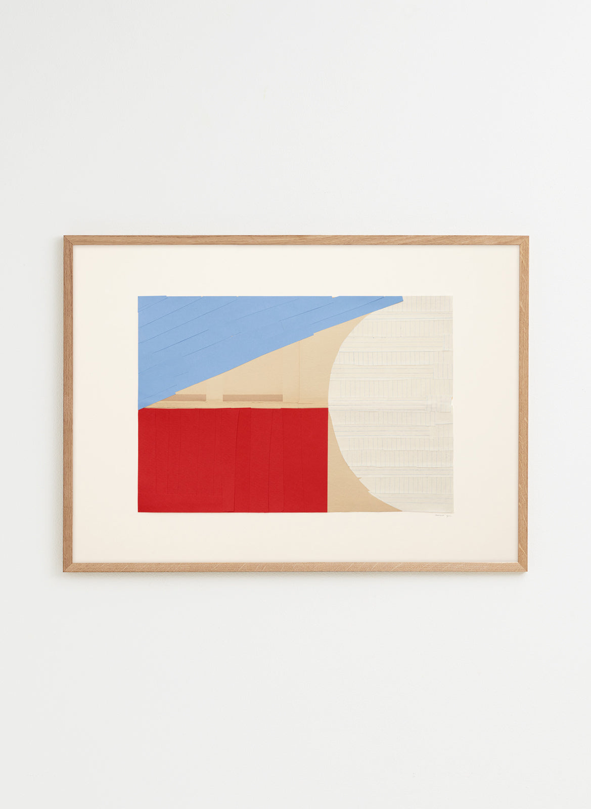 Blue, red and white poster made by atelier cph
