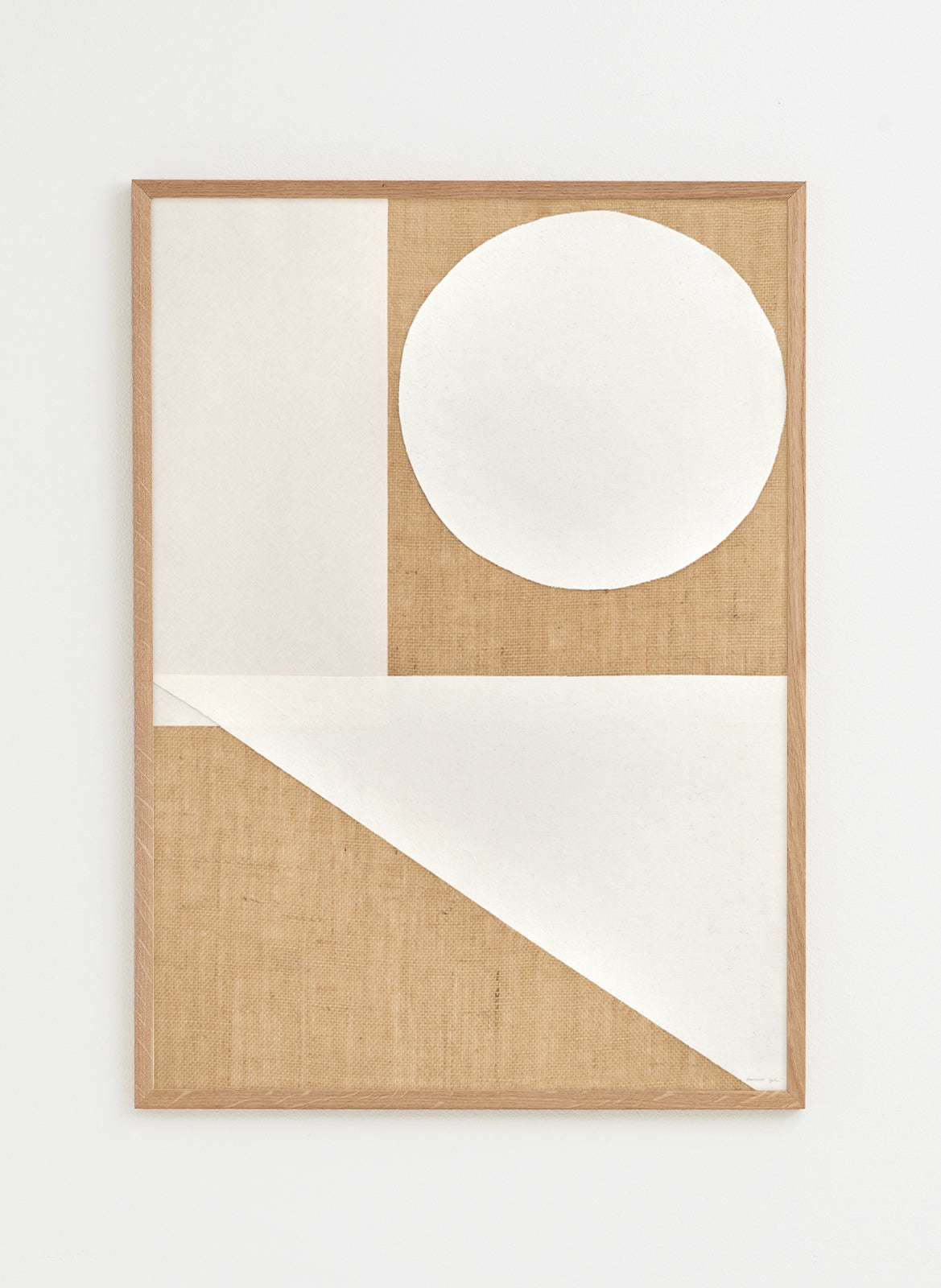 Hessian and white poster made by atelier cph