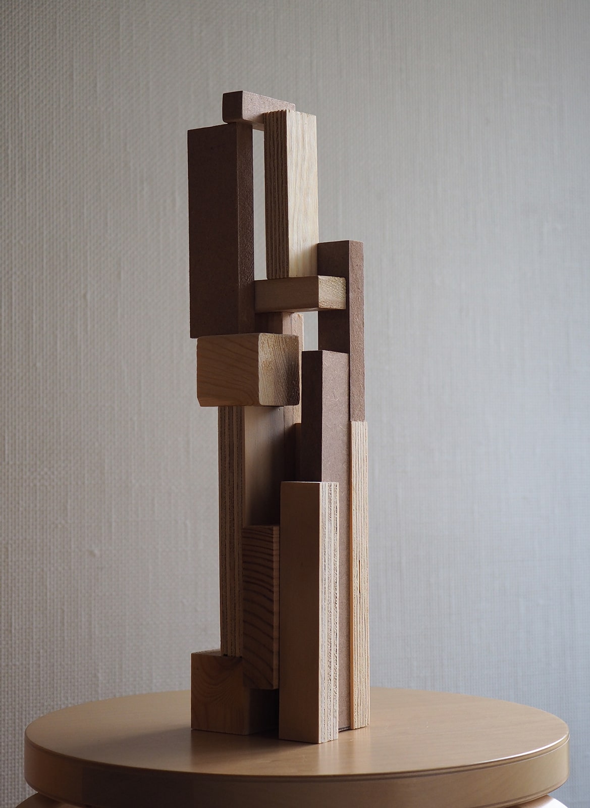 sculpture wood cubes II