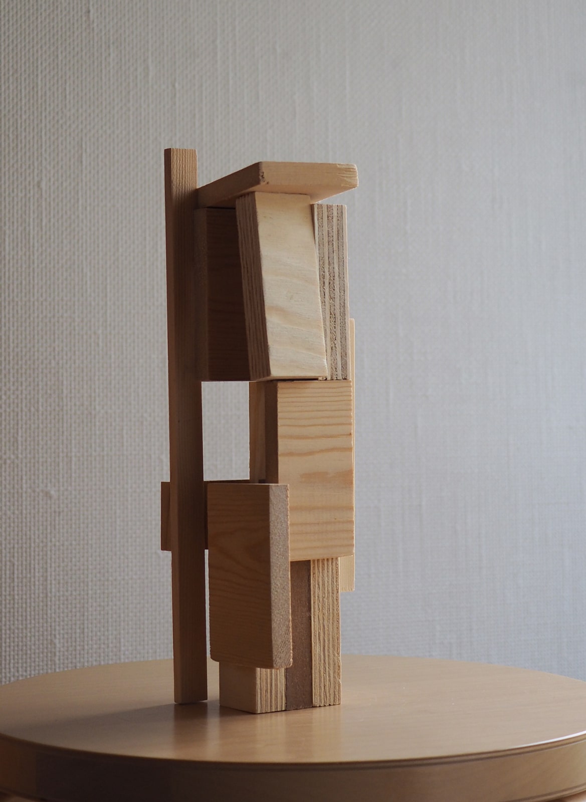 sculpture wood cubes III