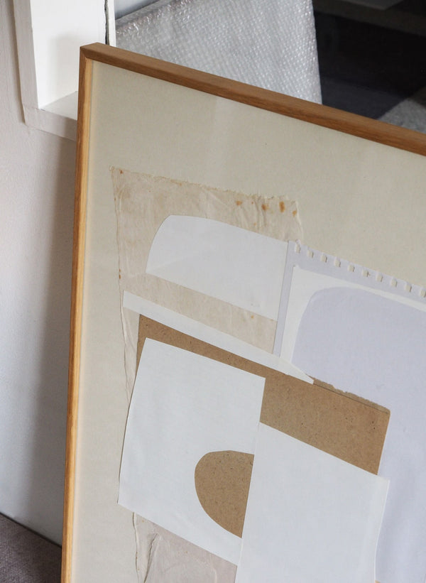 limited edition white collage