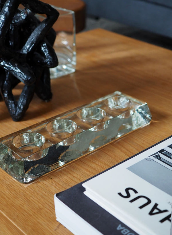 glass candle holder