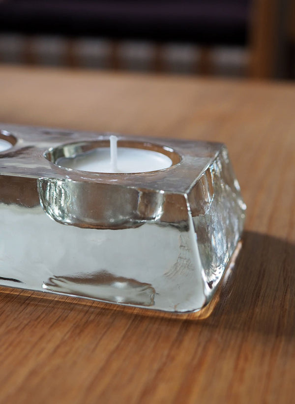 glass candle holder