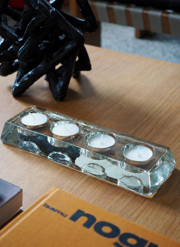 glass candle holder