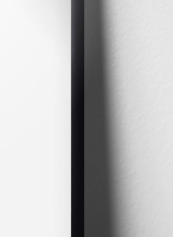 black aluminium frame