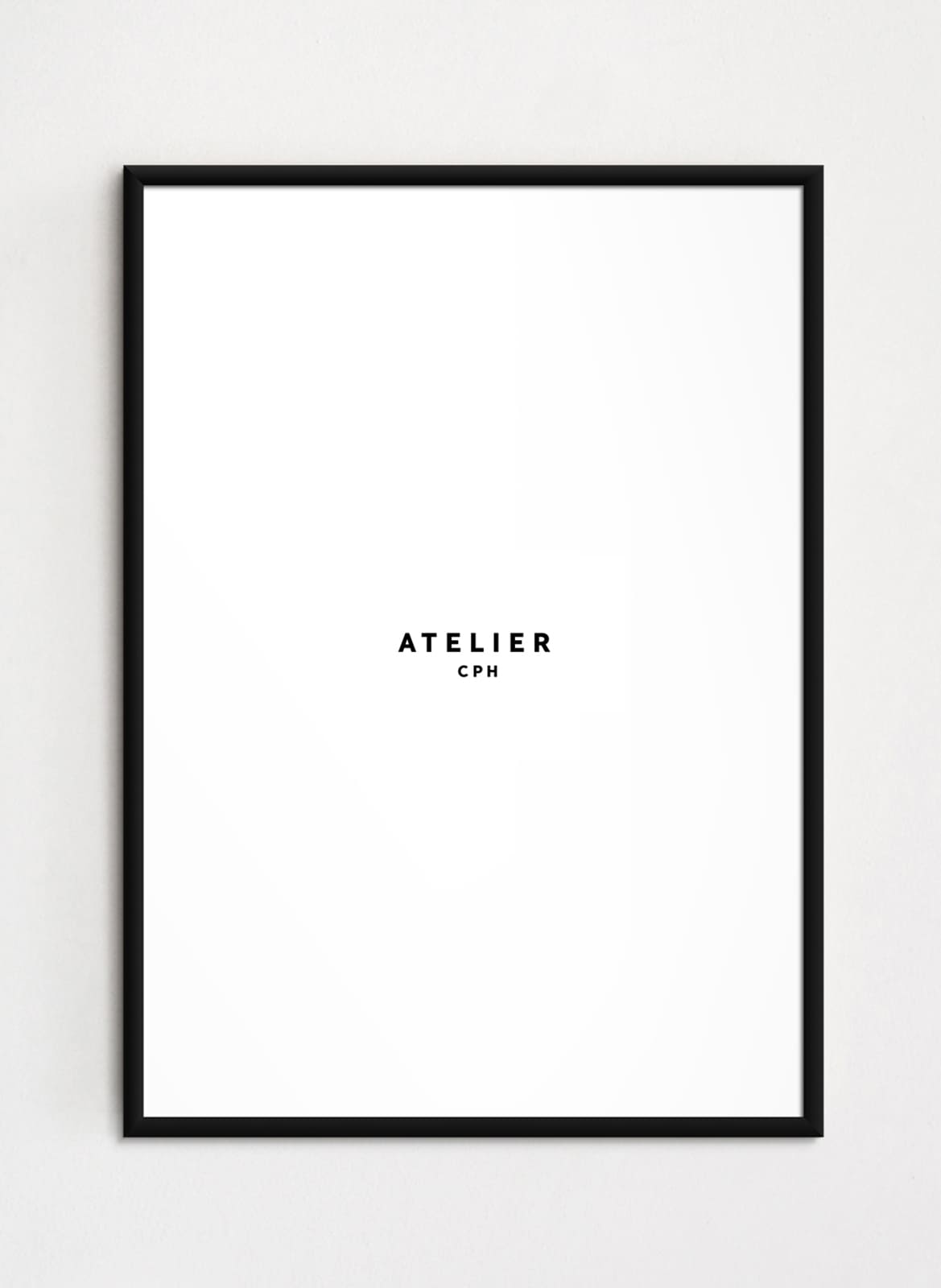 black aluminium frame from Atelier Cph