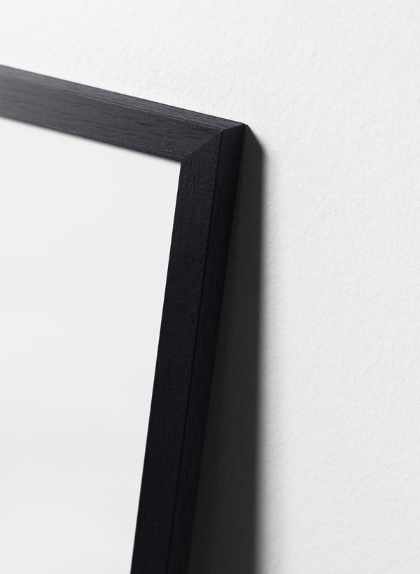 black painted oak frame