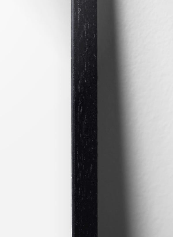black painted oak frame