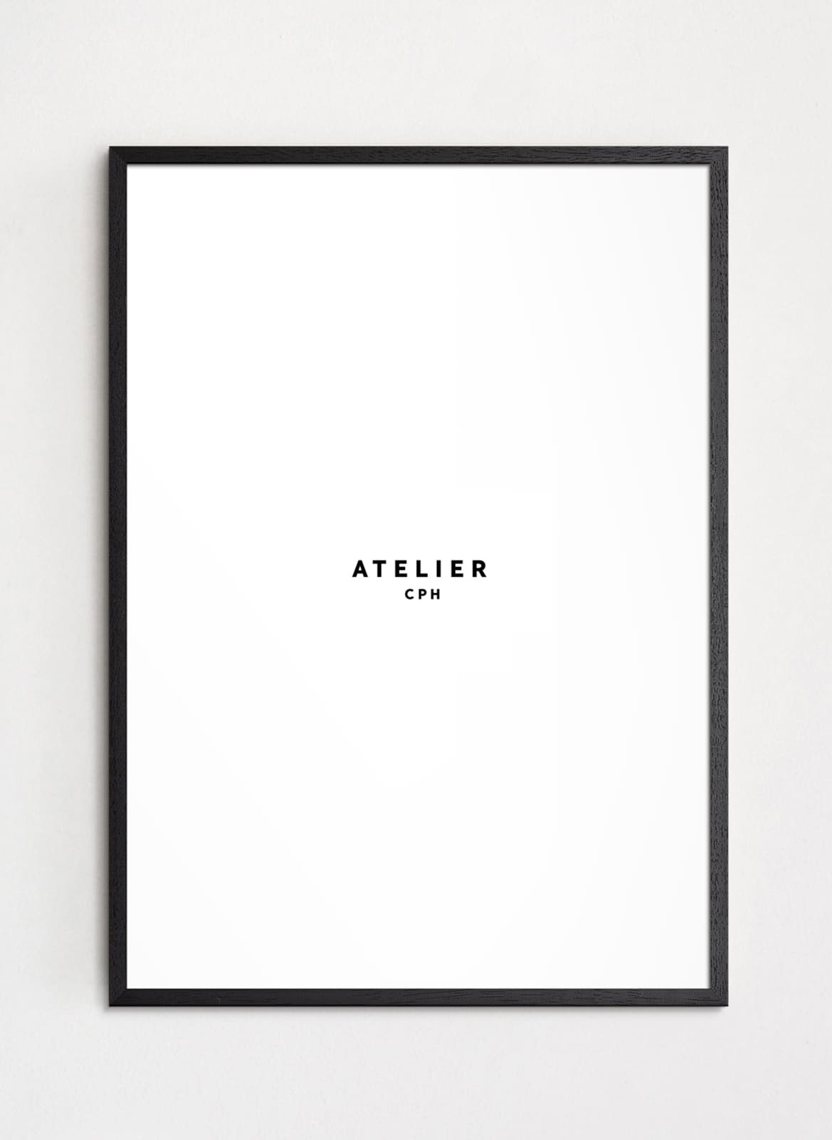 black painted oak frame