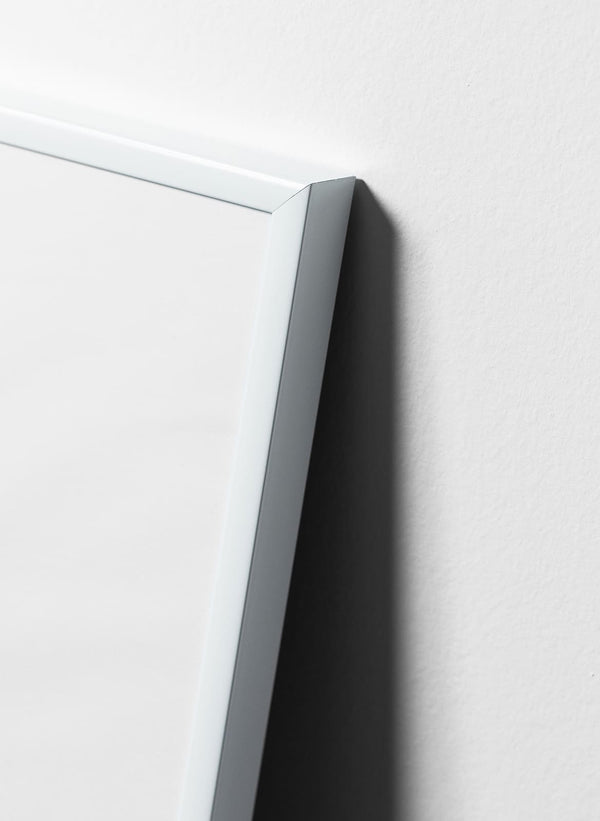 white painted oak frame