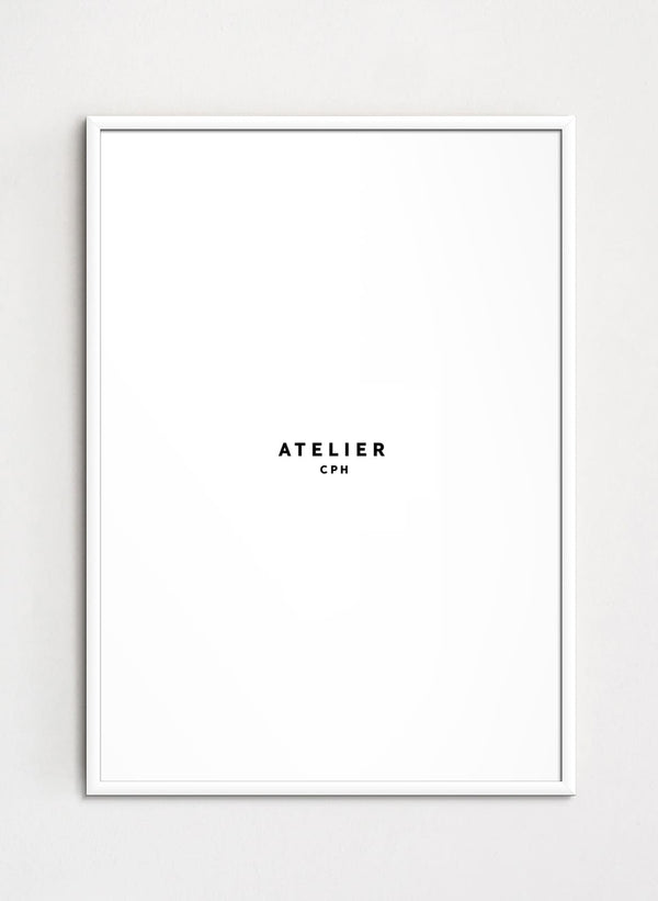 white painted oak frame