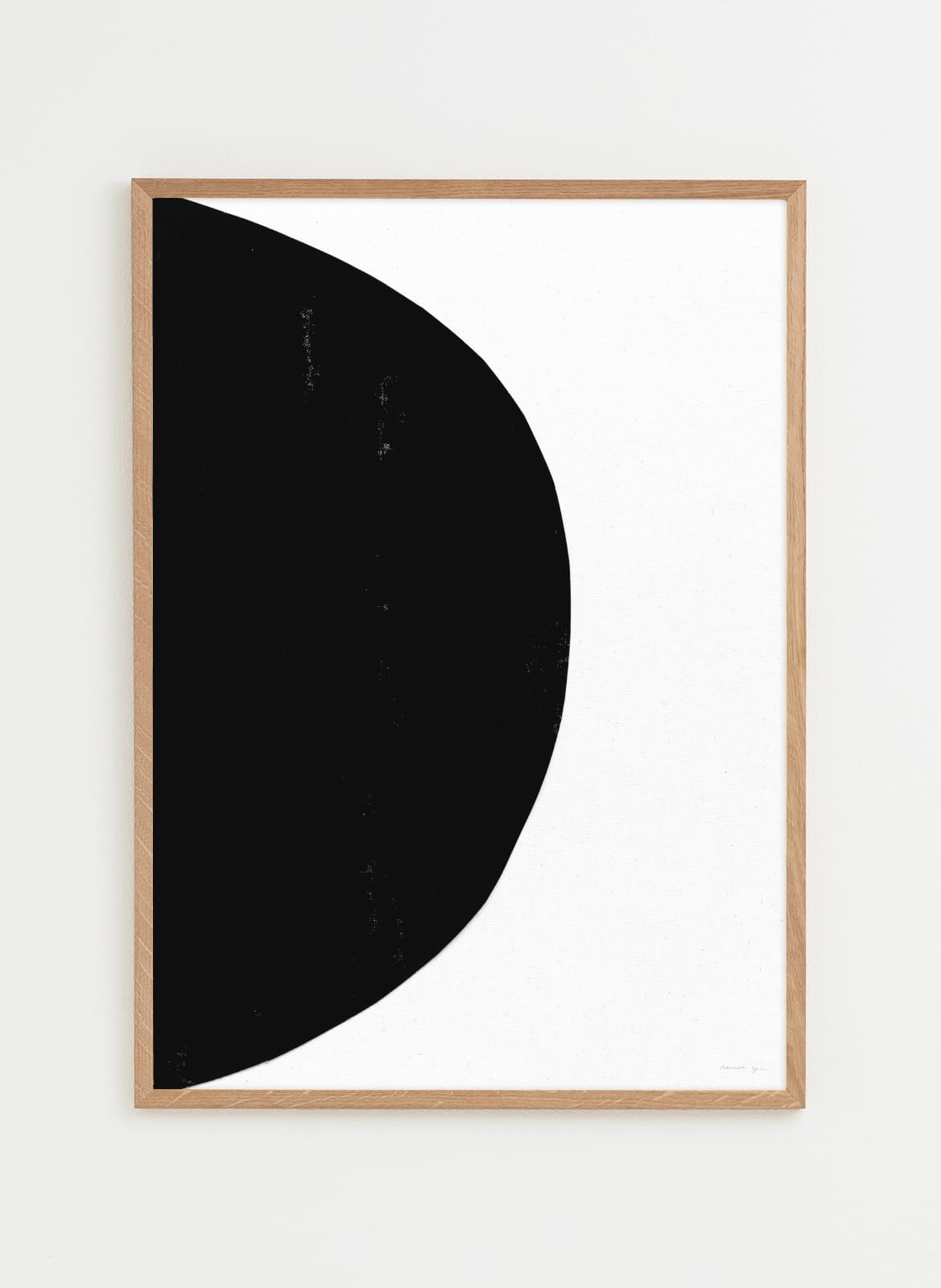white poster with a black half circle made by atelier cph
