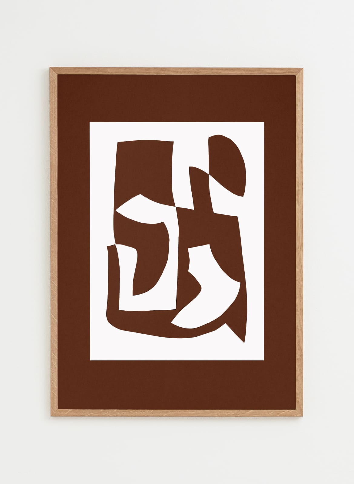 abstract brown and white poster made by atelier cph