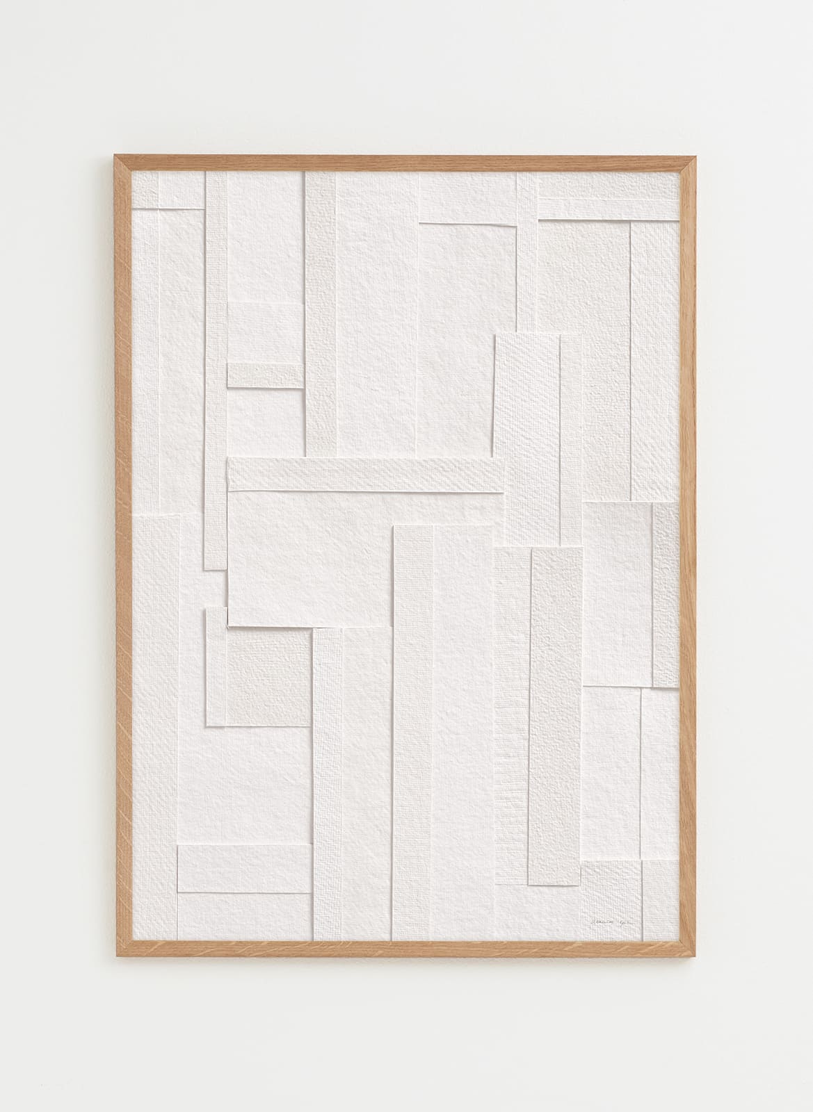 poster with white graphic shapes layered on top of each other made by atelier cph
