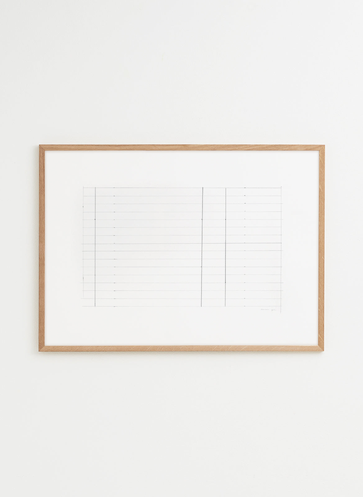 Minimalistic pencil line drawing poster made by atelier cph