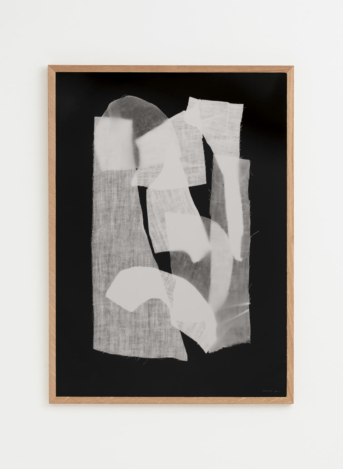 Abstract black and white poster made by atelier cph