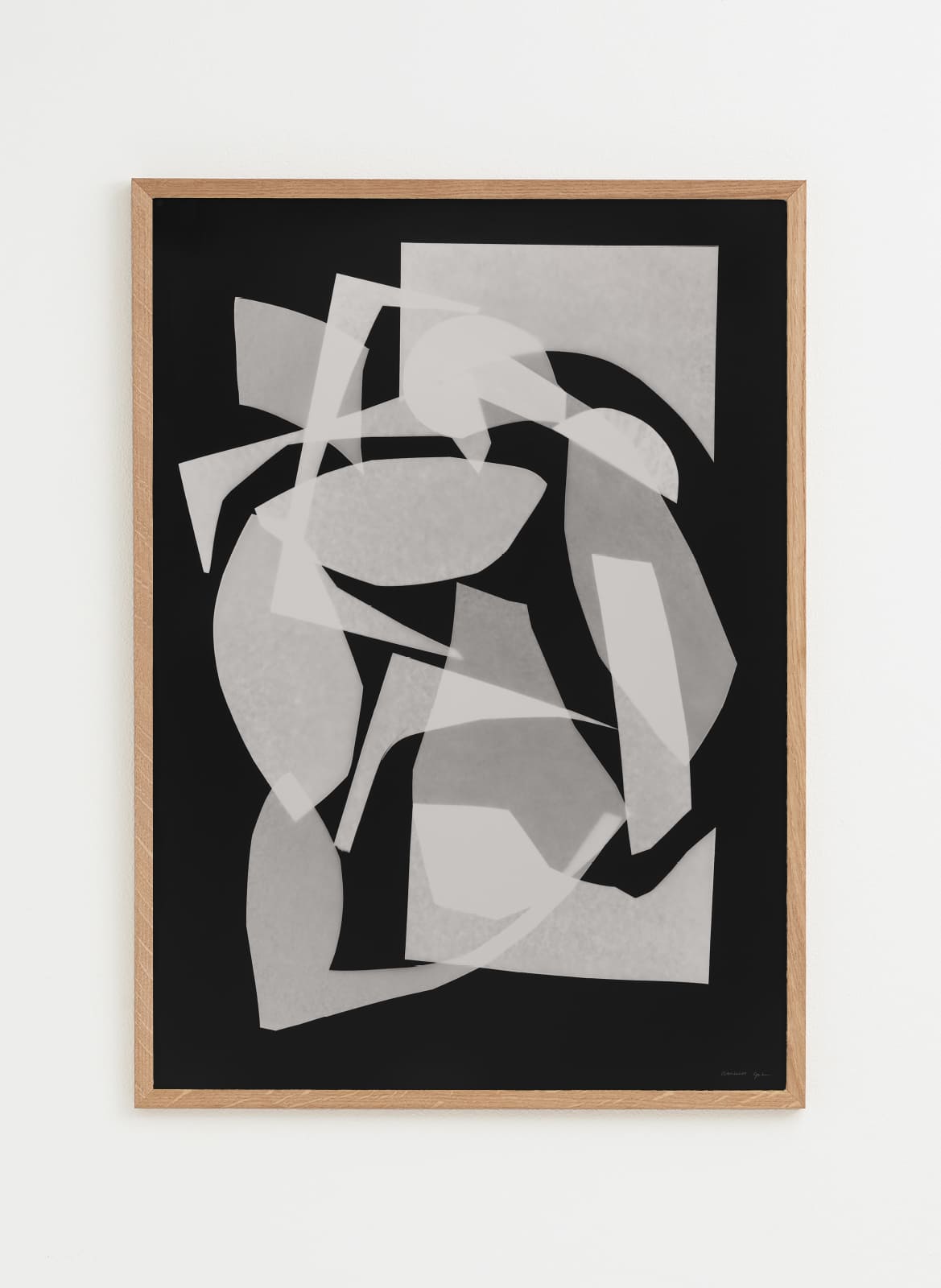 Abstract black and white poster made by atelier cph