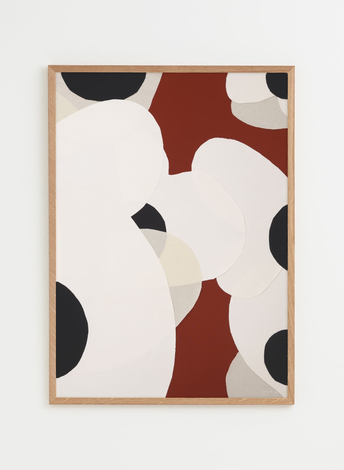 Black, red and white flower poster made by atelier cph